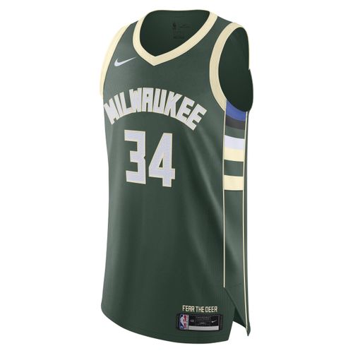 Giannis Antetokounmpo Bucks Icon Edition 2020 Authentic Nike NBA-jersey voor heren - Groen