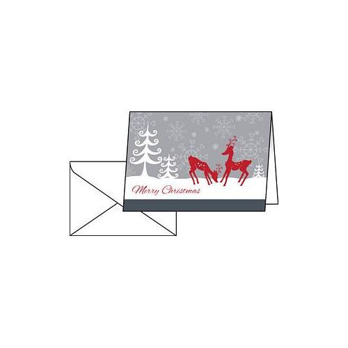 25 SIGEL Weihnachtskarten Red Deer DIN A6