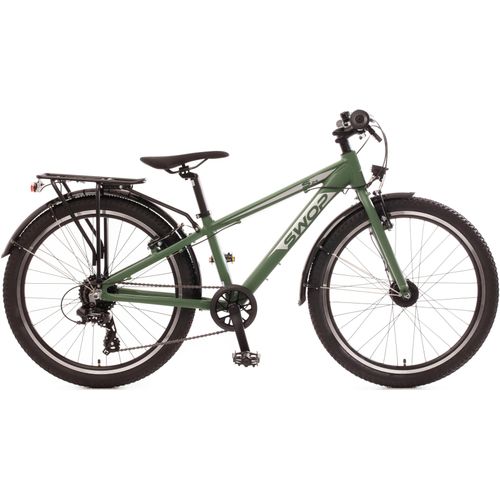 ATB BACHTENKIRCH „24“ „SWOP“ Jugendfahrrad matt-grün“ Fahrräder Gr. 31 cm, 24 Zoll (60,96 cm), grün Kinder ATB Fahrräder