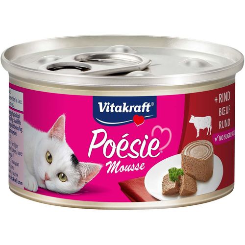 Vitakraft Katzenfutter Poésie Mousse Rind 48x85g