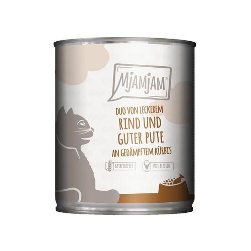 MjAMjAM - DUO von Rind & Pute an Kürbis 6x800g