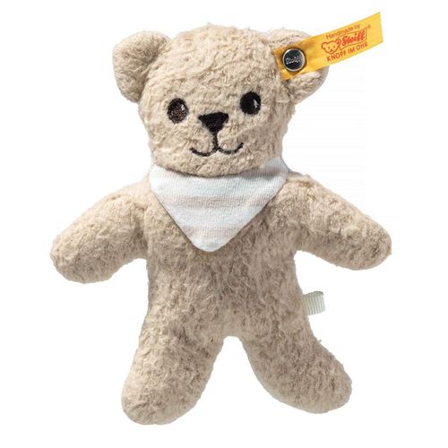 Steiff - Teddybär NOAH (12cm) mit Rassel in beige