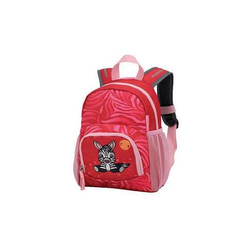 DONAU Kindergartenrucksack Mini Zebra Kunstfaser rot