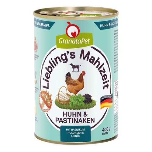 GranataPet Liebling's Mahlzeit Huhn und Pastinaken 12x400g