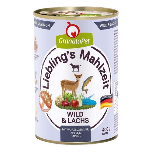 GranataPet Liebling's Mahlzeit Wild und Lachs 6x400g