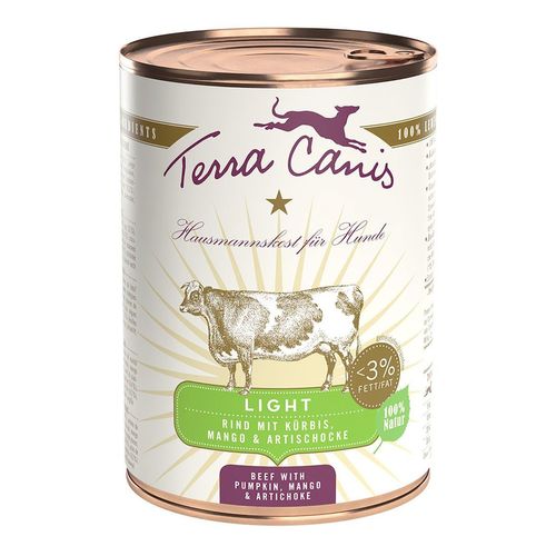 Terra Canis Light – Rind mit Kürbis 6x400g