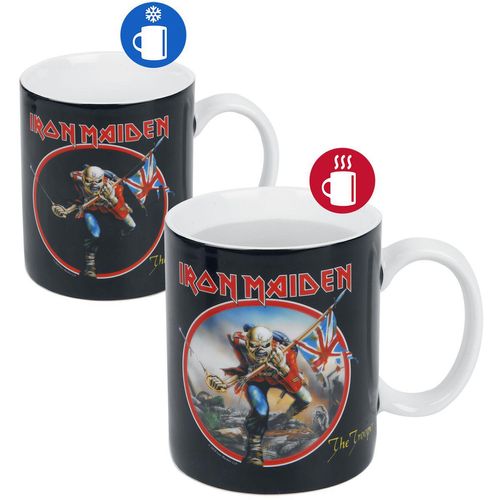 Iron Maiden The Trooper – Tasse mit Thermoeffekt Tasse schwarz