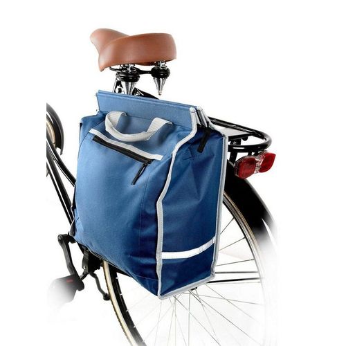 Dunlop Fahrradtasche für Gepäckträger (Fahrrad-Einkaufstasche mit 3 Fächern)