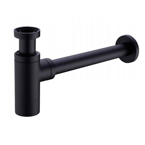 Design-Flaschensiphon, rund, schwarz matt DFSR-BM