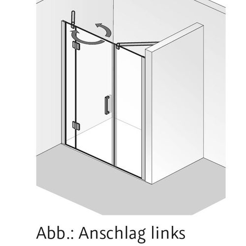 HSK Aperto Pro Raumnische pendelbar, 3-teilig 280351xx
