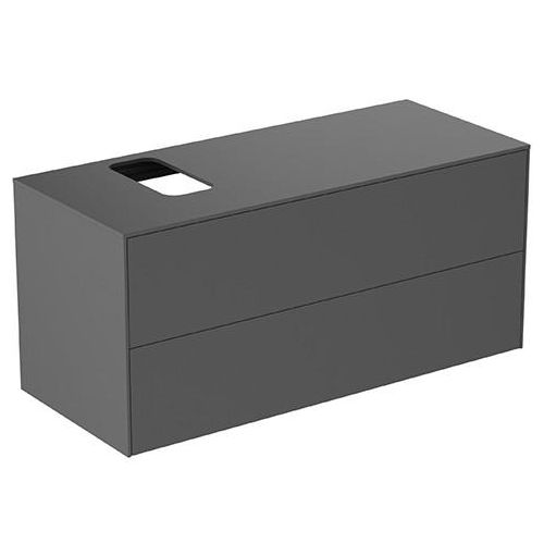 Ideal Standard Untere Schubladenfront Conca f. Waschtischunterschrank 1180x267mm Anthrazit, TF050Y2 TF050Y2