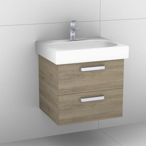 Artiqua 413 Waschtischunterschrank für Citterio 500544 ( ehem. 123560) Sanremo Eiche quer NB, 413-WU 413-WU2L-K100-7144-428