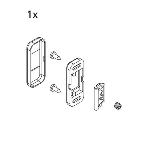 Kermi EBI2031 Set Türschließer, weiss, 2533884 2533884