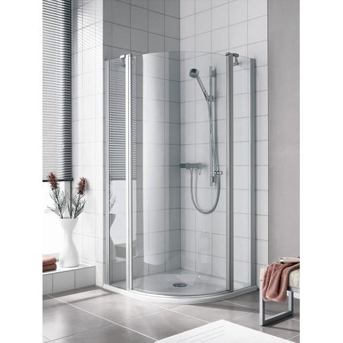 Kermi Viertelkreis Ibiza 2000 S2R 0900x2000, weiss, ESG klar mit KermiClean, I2S2R090202PK I2S2R090202PK