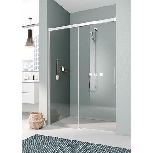 Kermi Gleittür Nica L2R 1800x1850, silber hochglanz, ESG klar mit KermiClean, NIL2R18018VPK NIL2R18018VPK