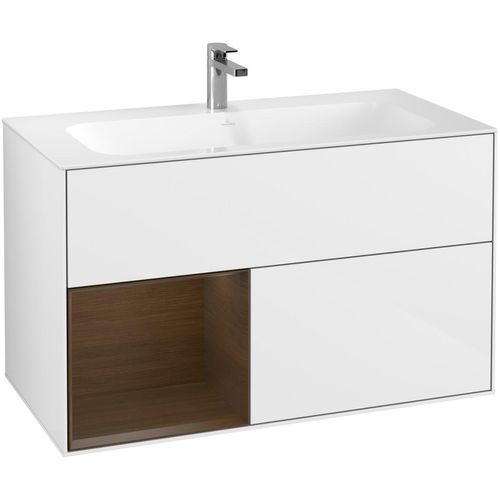 Villeroy & Boch Waschtischunterschrank Finion F03 996x591x498mm mit Regalelement , F030GNGF F030GNGF