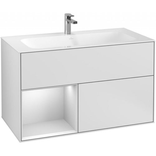 Villeroy & Boch Waschtischunterschrank Finion F03 996x591x498mm mit Regalelement , F030MTMT F030MTMT