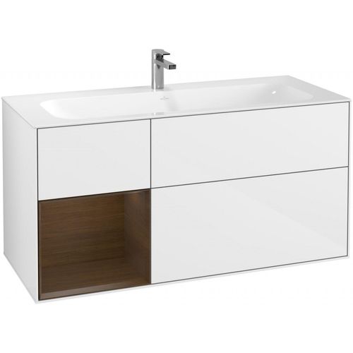 Villeroy & Boch Waschtischunterschrank Finion F06 1196x591x498mm mit Regalelement, F060GNGF F060GNGF