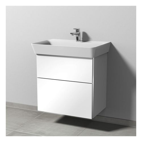 Sanipa 3way Waschtischunterbau zu Ideal Standard Connect Air Cube Waschtisch mit 2 Auszügen, Eiche-N BR64948