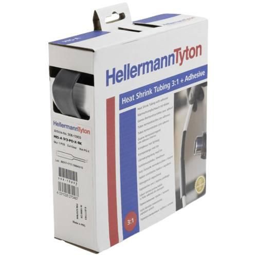HellermannTyton 308-11800 Schrumpfschlauch mit Kleber Schwarz 19 mm 6 mm Schrumpfrate:3:1 1 St.