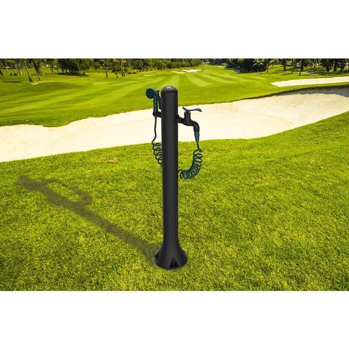 Schwarzer Gartenbrunnen Cm 27x23x99 Sined Acqua-pro-black - schwarz