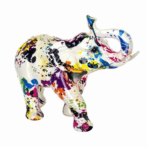 Elefantenfigur Figuren Elefantenfigur mehrfarbige Tiere 17x10x21cm 24510 - Multicolor - Signes Grimalt