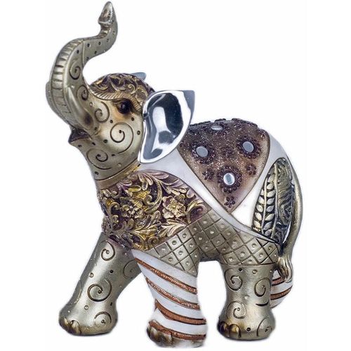 Elefantenfigur Figuren Elefant -Figur Afrikaner und Elefanten weiß 1x1x9cm 25393 - Blanco - Signes Grimalt