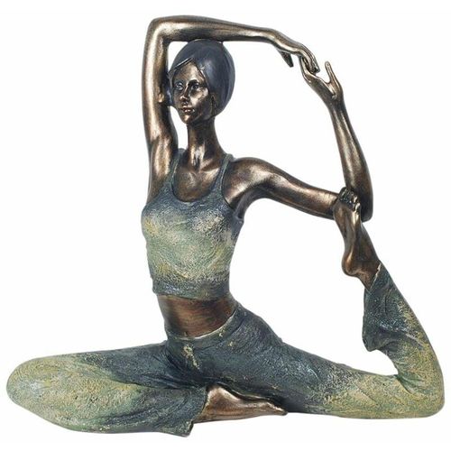 Person -Abbildungen Abbildung Yoga Bronzegrau 10x35x32CM 17925 - Signes Grimalt