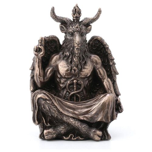 Figurenfiguren Gott Baphomet Bronz Seiden 7x9x13cm 29240 – Plateado – Signes Grimalt