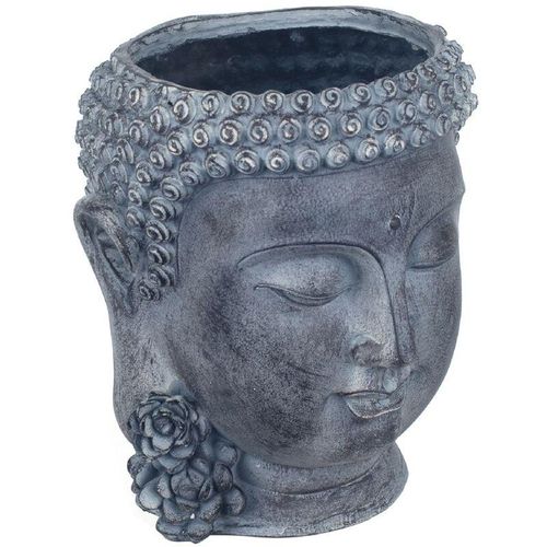 Buddha -Figurenfiguren Figur Head Buddha Gray 19x19x23cm 25332 – Gris – Signes Grimalt