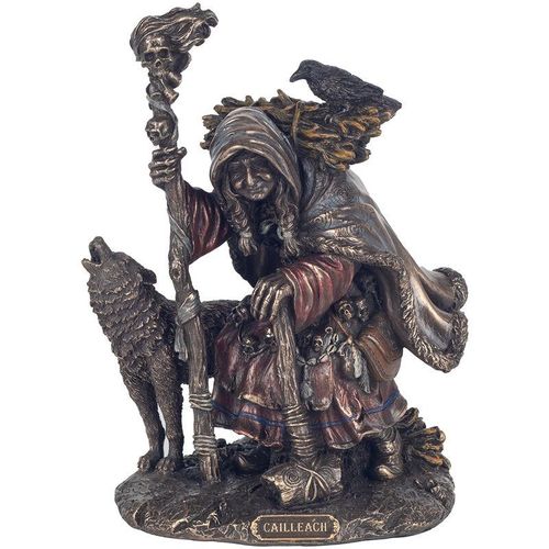 Figurenfiguren Figur Witch Cailleach Bronze Silber 10x15x17cm 30184 – Plateado – Signes Grimalt