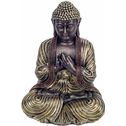 Buddha -Figurenfiguren Buddha -Figur Beten Buddas schwarz 18x9x13cm 28022 – Negro – Signes Grimalt