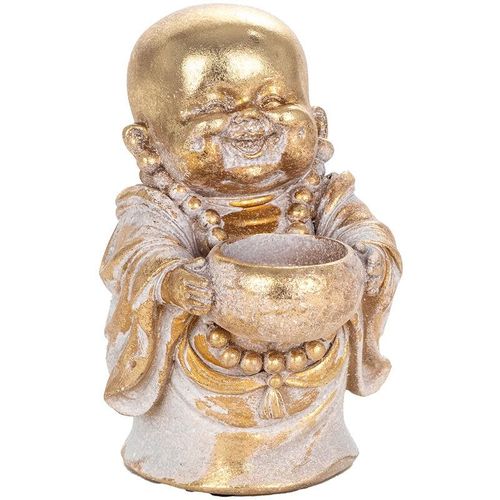 Buddha -Figurenfiguren Figure Mönch mit Schüssel Schüssel 15x12x10cm 28029 – Dorado – Signes Grimalt