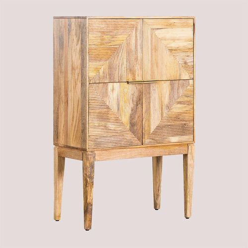 SKLUM Hohes Sideboard aus Mangoholz Baty Design Mango-Holz – Mango-Holz