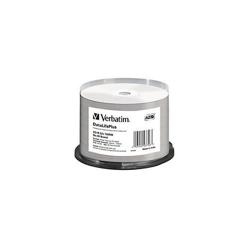 Verbatim DataLifePlus Professional - 50 x CD-R - 700 MB 52x - breite Thermodruckfläche - Spindel