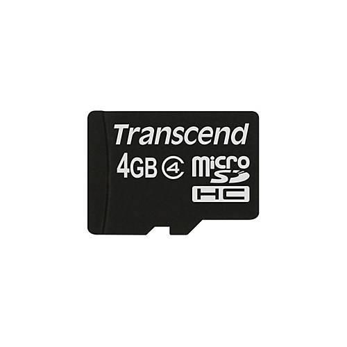 Transcend - Flash-Speicherkarte - 4 GB - Class 4 - microSDHC