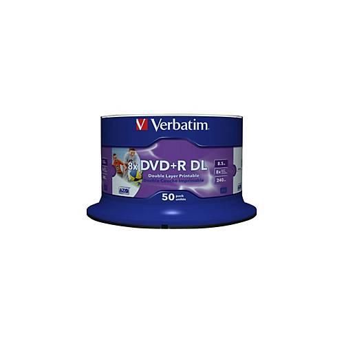 Verbatim - DVD+R DL x 50 - 8.5 GB - Speichermedium