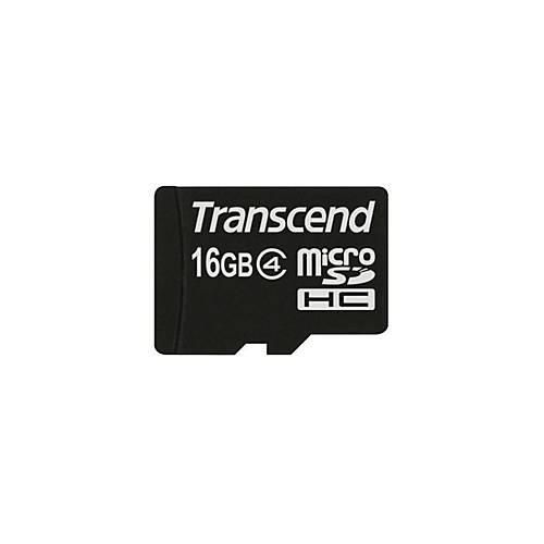 Transcend - Flash-Speicherkarte - 16 GB - Class 4 - microSDHC