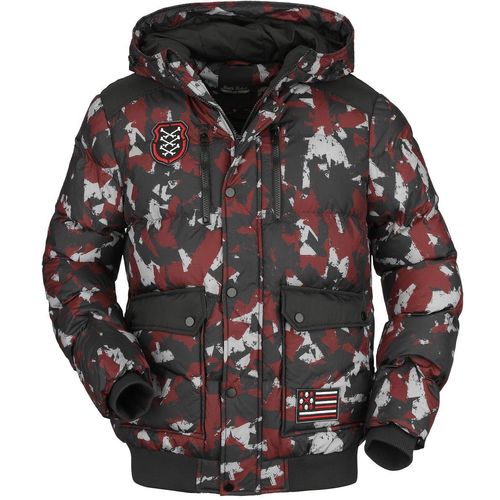 Rock Rebel by EMP Camouflage puffer jacket Winterjacke camouflage in S