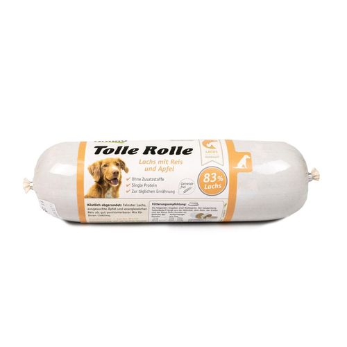 Anibio Tolle Rolle fleischhaltiges Hundefutter, Lachs 800 g