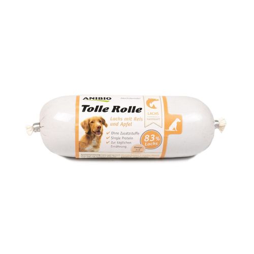 Anibio Tolle Rolle fleischhaltiges Hundefutter, Lachs 200 g