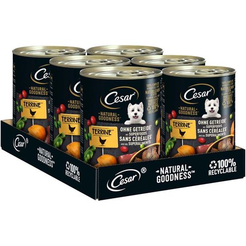 Cesar NATURAL GOODNESS mit Huhn 6x400g