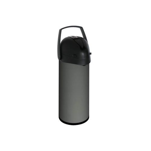 Edelstahl Pump-Thermokanne 1,9 Liter Grau Ø 13 x H 36,5 cm Kaffeekanne