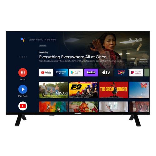 Telefunken XU43AN751S LCD-LED Fernseher (108 cm/43 Zoll, 4K Ultra HD, Android TV, HDR Dolby Vision, Triple-Tuner, Bluetooth, Dolby Atmos), schwarz