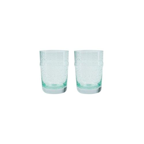 House Doctor Trinkglas Rain, 2er, 10,5 cm, ∅ 7,5 cm, aqua