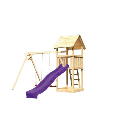 Karibu Spielturm Tinchen violett