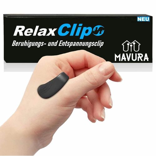 MAVURA Beruhigungs- und Entspannungsgerät RelaxClip Wohlfühl-Clip Akupressurclip Spannungsabbau Stressabbau