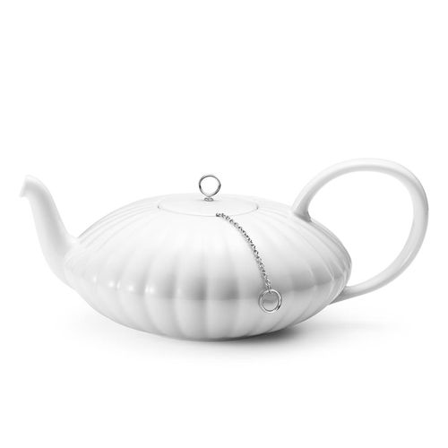 Georg Jensen - Bernadotte Teekanne, weiß