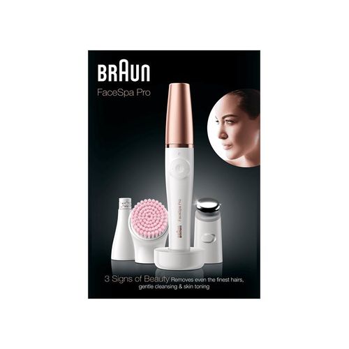 Braun Epilierer FaceSpa Pro 3-in-1 Beautygerät zur Epilation, Reinigung und Pflege