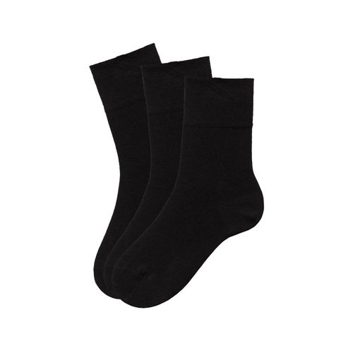 Socken, 3xschwarz, Gr.39/42